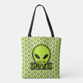 Tote Bag Donnez-moi de l'espace, Alien extra-terrestre (Dos)