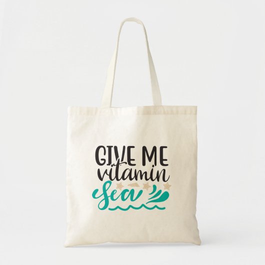 Tote Bag Donnez-moi la mer de vitamines (Devant)