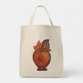 Tote Bag Donnez-moi un art d'Orange IA (Dos)