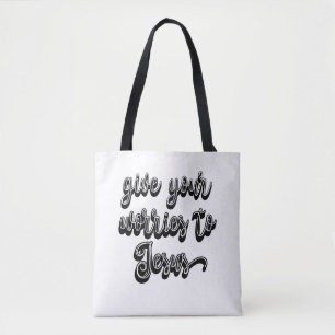 Tote Bag Donnez Vos Inquiétudes À Jésus