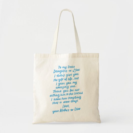 Tote Bag Dons amusants pour fille en droit (Devant)