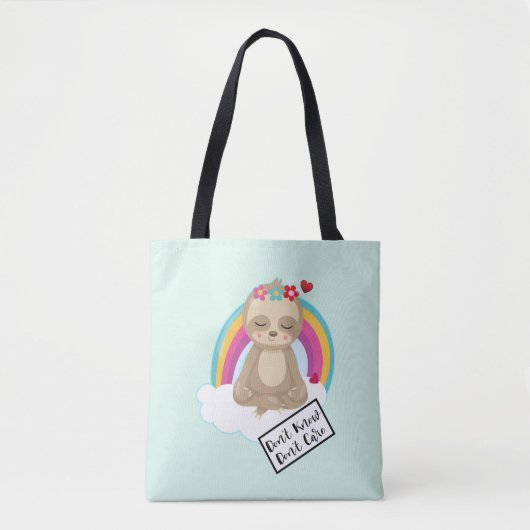 Tote Bag Don't Know Don't Care Text (Devant)