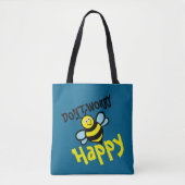 Tote Bag Don't Worry Bee Happy (Devant)