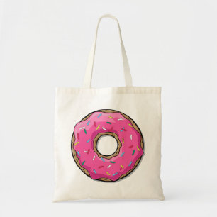 Tote Bag Donut rose Dessin De Dessins