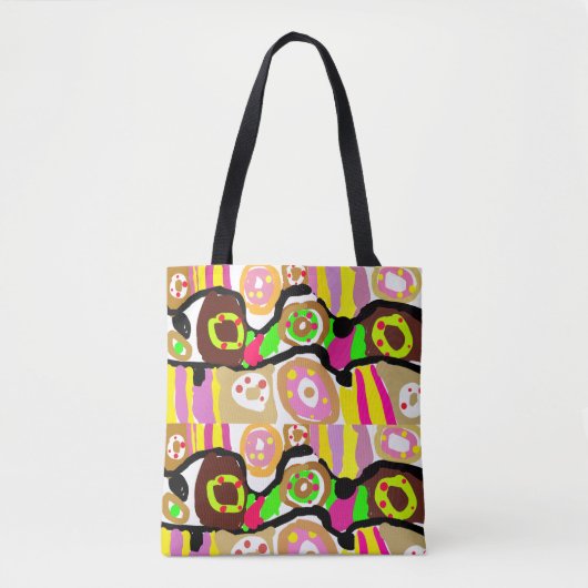 Tote Bag Donuts amusants (Devant)