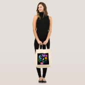 Tote Bag Doodart floral (Devant (modèle))