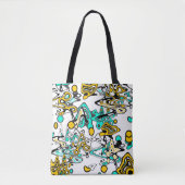 Tote Bag Doodle, abstrait (Devant)