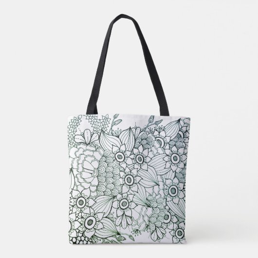 Tote Bag Doodle Art Design sur fourre-tout (Dos)