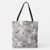 Tote Bag Doodle Collection d'animaux Abstraits (Devant)