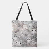 Tote Bag Doodle Collection d'animaux Abstraits (Dos)