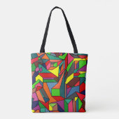 Tote Bag Doodle d'angle (Dos)