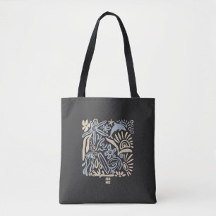 Tote Bag Doodle d'art de la vie océanique côtière