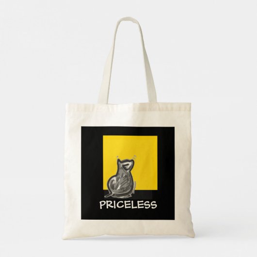 Tote Bag Doodle de chat (Dos)