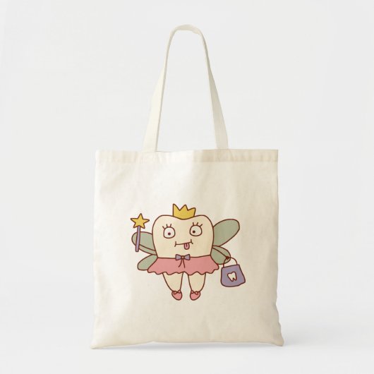 Tote Bag Doodle de la fée des dents mignonne (Devant)