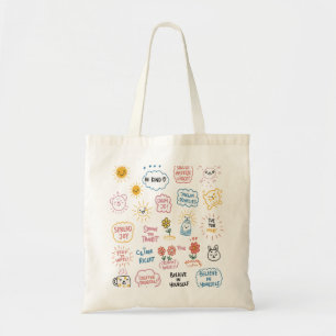 Tote Bag Doodle Delights : Imprimantes pour Inspirer et pli
