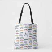 Tote Bag Doodle des voitures (Devant)