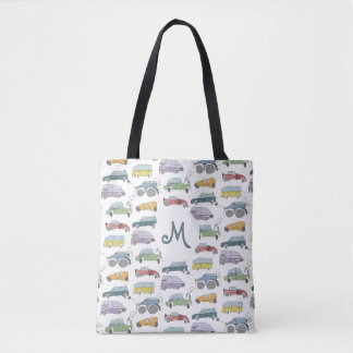 Tote Bag Doodle des voitures