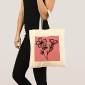 Tote Bag doodle floral (Devant (produit))