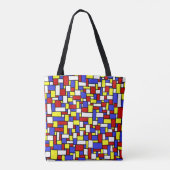Tote Bag Doodle inspiré par Mondrian (Dos)