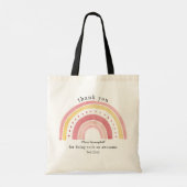 Tote Bag Doodle rose arc-en-ciel Cute enseignant Merci Cade (Dos)