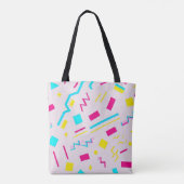 Tote Bag Doodle tiré à la main des années 90 (Dos)