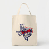 Tote Bag Doodles floraux du Texas (Devant)