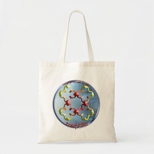 Tote Bag Doodling sur le symbole des Bliss pacifiques (Devant)