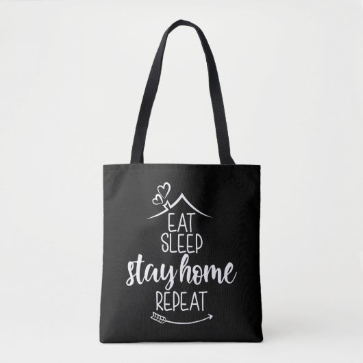 Tote Bag Dormir à la maison Répéter (Devant)
