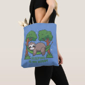 Tote Bag Dormir est mon hobby (De près)