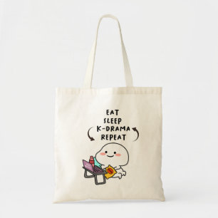 Tote Bag Dormir Kdrama Répéter - Drôle Kdrama