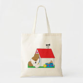 Tote Bag Dormir Un Chien Dans Une Maison De Chien (Devant)