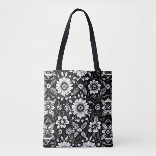 Tote Bag Dose de marguerite N&B  (Devant)