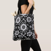 Tote Bag Dose de marguerite N&B  (De près)
