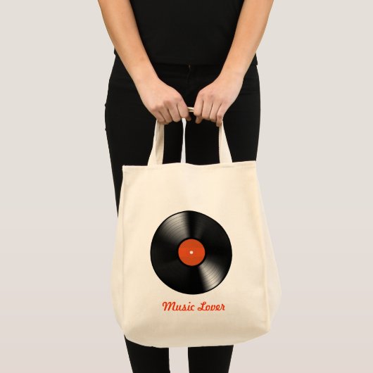 Tote Bag Dossier de vinyle (Devant (produit))
