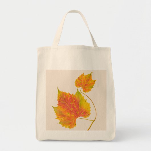 Tote Bag Dotty Spotty Fall sur une Fourre-tout d'alimentati (Devant)