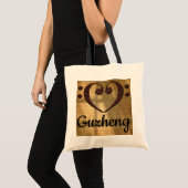 Tote Bag Double basse Clef Heart Guzheng (Devant (produit))