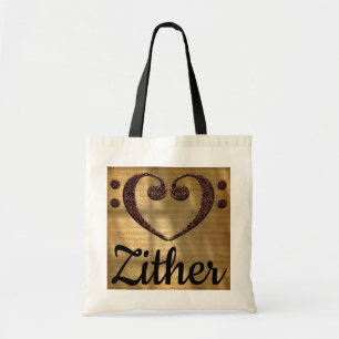 Tote Bag Double basse Clef Heart Zththththththare