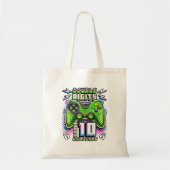 Tote Bag Double Chiffres Niveau 10 Jeu Vidéo Déverrouillé 1 (Devant)
