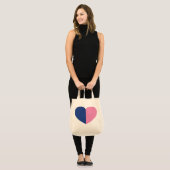 Tote Bag Double coeur Fourre-tout (Devant (modèle))