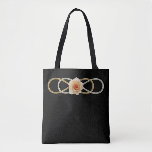 Tote Bag Double Infinity ROSE or argent (Devant)