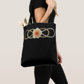 Tote Bag Double Infinity ROSE or argent (De près)