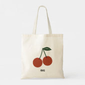Tote Bag Double les cerises Double le bingo (Dos)