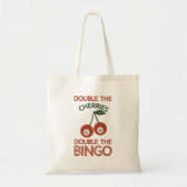 Tote Bag Double les cerises Double le bingo (Devant)