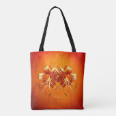 Tote Bag Double Lys de tigres Fourre-tout (Dos)