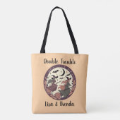 Tote Bag Double problème personnalisé Halloween (Dos)