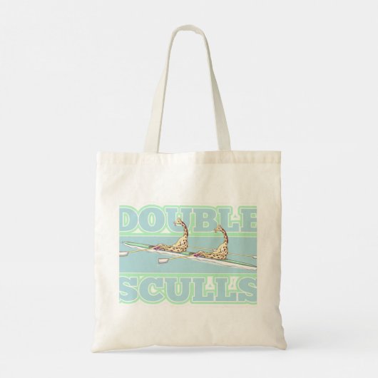 Tote Bag Double sculls rowing funny giraffes (Dos)