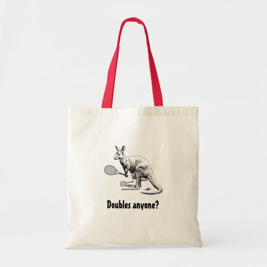Tote Bag Doubles Quelqu'Un ? Tennis de Kangaroo (Devant)