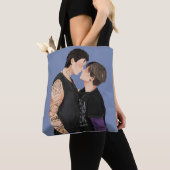 Tote Bag Douce Argent Cobalt (De près)