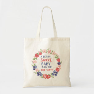 Tote Bag Douce Baby Shower Aquarelle aux Fruits