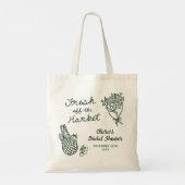 Tote Bag Douce Fraîcheur de Marché Shower de Mariée Dessiné (Dos)